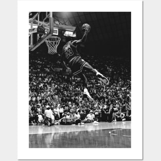 BASKETBALLART -JORDAN BLACK WHITE 4 Posters and Art